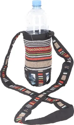 Produktbild von Wasserflaschen Tasche, Flaschenhalter Ethno - Modell 9, Uni - Erwachsene, Mehrfarbig, Baumwolle, 22*7*7 cm, Alternative Umhängetasche, Handtasche aus Stoff