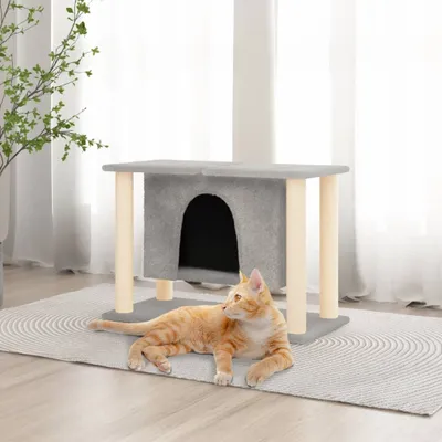 Immagine prodotto di vidaXL Graffiatoio in sisal Grigio chiaro 50 cm