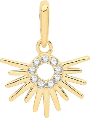 Image de Pendentif Femme Or 375/1000 avec Oxyde de Zirconium - 14mm*10mm; TRS28203