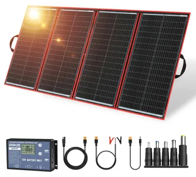 Image de Panneau solaire, design portable et pliable, utilisation flexible, 300W