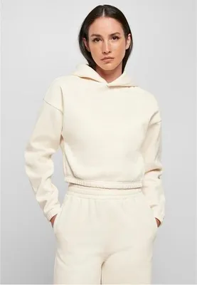 Immagine prodotto di Urban Classics Donna - Felpa corta con cappuccio oversize sabbia - L