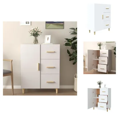 Immagine prodotto di vidaXL Credenza bianca 69,5x34x90 cm Materiale a base di legno - Credenze