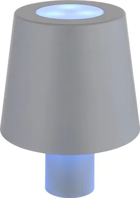 Produktbild von RGB LED Tischleuchte, Flaschenlampe, Touch, Akku, H 14 cm