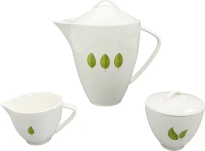Image de Suprava Leaf (pichet de 1600 ml, pichet de lait de 150 ml, pichet de sucre de 150 ml)