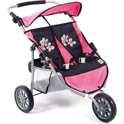 Produktbild von Bayer Chic 2000 Zwillings-Jogger Dessin Pink Checker 697 46