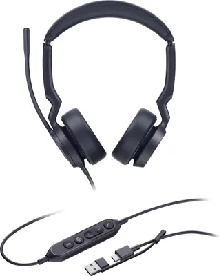 Productafbeelding van UH44 Dual (zwart, versie voor Teams, USB-C- en USB-A-aansluiting, bezettingsindicator)