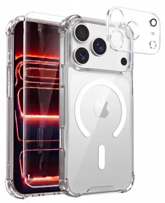 Immagine prodotto di Custodia Avizar compatibile con iPhone 18 Pro Max, con vetro temperato e protezione per la fotocamera, trasparente
