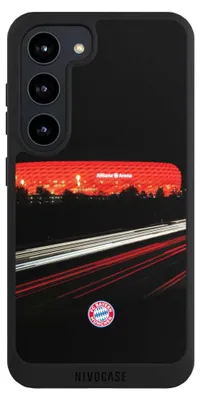 Produktbild von NIVOCASE Handyhülle für Samsung Galaxy S23  Hülle NIVOpure Case Schwarz FC Bayern München FCB Stadion