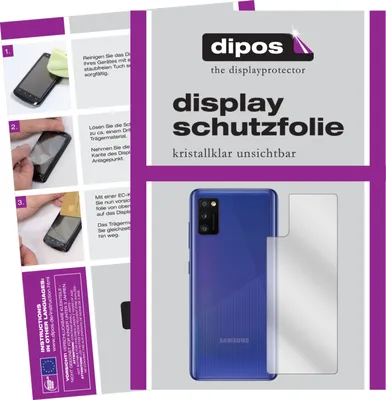 Obrázek produktu pro 6x čirá ochranná fólie displeje pro Samsung Galaxy A41 zadní kryt fólie screen protector dipos