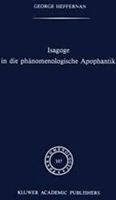 Immagine prodotto di Isagoge in die phänomenologische Apophantik