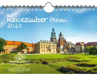 Produktbild von Reisezauber Polen DIN A5 Kalender für 2027 Warschau Urlaub Ostsee Küste - Seelenzauber