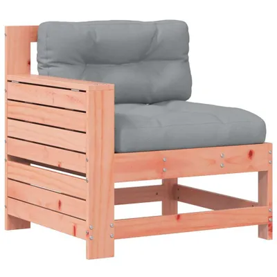 Produktbild von Gartensofa mit Armlehne und Kissen Massivholz Douglasie