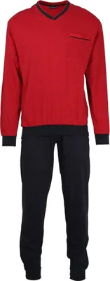 Produktbild von Götzburg Herren-Schlafanzug rot/marine 58