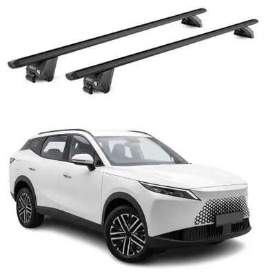 Image de Barres de toit transversales pour Omoda 7 2025-2026 Alu Noir 2 pièces ABE, Image générée par une IA