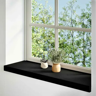 Obrázok produktu pre "Zimná akcia" parapety 2 ks. Tmavohnedý dubový masív 90x30x2 cm - Vonkajšie parapety CC16987