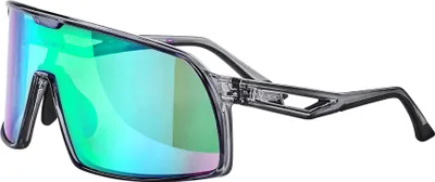Produktbild von BLACK CREVICE Damen & Herren Sportbrille | 100% UV-Schutz - Cat. 3 | Schwarz/Grün