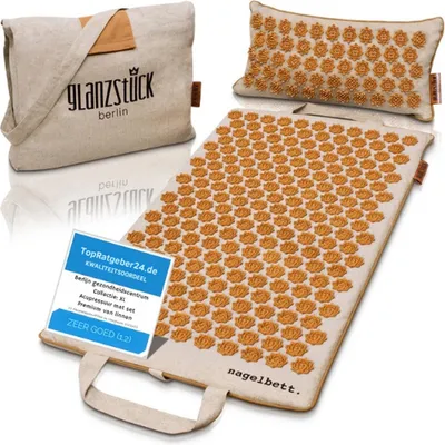 Productafbeelding van Glanzstück Berlin® Shakti-mat – Shakti – Nagelmatset met nagelpad – Shakti-mat met kussen – Shakti-mat acupressuurmat – Shakti-mat origineel – Shakti-mat – acupressuurmat – Shakti-matset