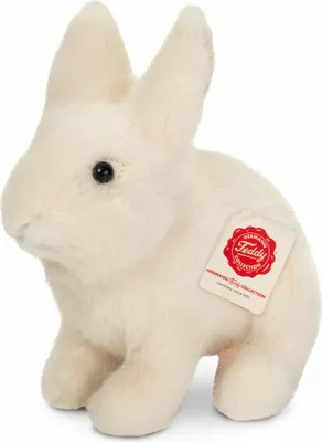 Immagine prodotto di Teddy Hermann Hase sitzend, Kuscheltier, Stofftier, Plüschtier, Creme, 20 cm, 937388