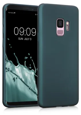 Produktbild von kwmobile Handyhülle für Samsung Galaxy S9 Hülle - Silikon Case metallisch schimmernd - Schutzhülle Cover - Metallic Petrol