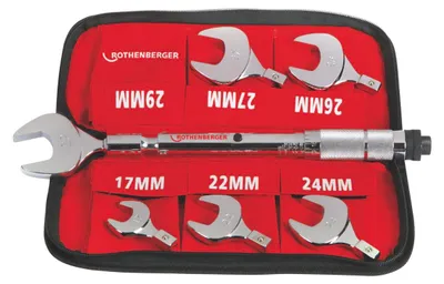 Obrázek produktu pro Sada momentových klíčů Rothenberger 7 ks ( 175001 ) 17 - 29 mm 1/4" - 5/8"