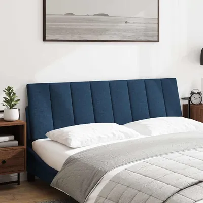 Produktbild von vidaXL Kopfteil-Kissen "Hanko" Blau 160 cm Stoff