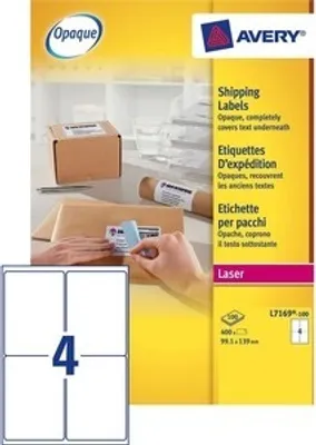 Produktbild von Avery - Etikett L7169-100 99,1 x 139 mm 400 Etiketten