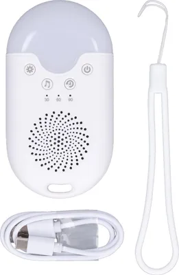 Image de Baby White Noise -Dispositif de lumière colorée Différentes musiques Sleep Sound Machine rechargeable pour une utilisation nocturne