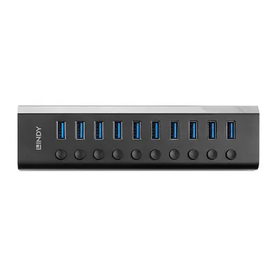 Produktbild von LINDY 10 Port USB 3.0 Hub mit Ein-/Ausschaltern