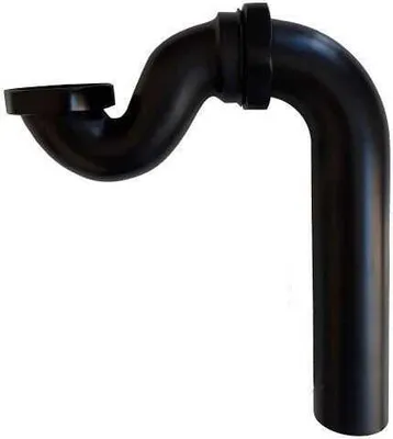 Produktbild von Siphon vertikal CRAWLEY für Gusseisen und Resicryl® Retro-Badewannen schwarz