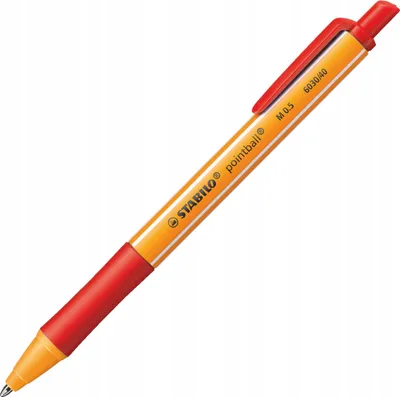 Produktbild von Druck-Kugelschreiber - STABILO pointball - Einzelstift - rot