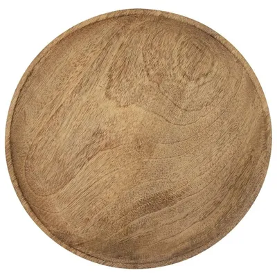 Obrázok produktu pre Servírovací podnos MANGO – okrúhly – drevený – 30 cm – hnedý