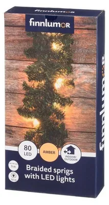 Produktbild von Weihnachtsgirlande mit 80 LEDs, 5 m, warmweiß