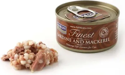 Zdjęcie produktu dla FISH4CATS Karma w puszkach dla kotów Finest sardynka z makrelą 70 g