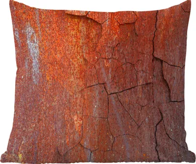 Produktbild von MuchoWow® Zierkissen Sofakissen Wohnzimmer Dekokissen 45x45 cm Rost - Linie - Orange - Schlafpolster - Polster für das Sofa