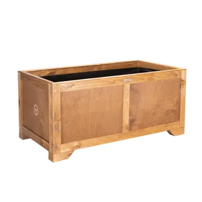 Obrázek produktu pro Greenspot Vintage Truhlík na Květiny Dřevo 80x42x45cm 120l Palisandr hnědý