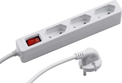 Produktbild von Meister Euro-Steckdosenleiste 3-fach – weiß – 1,4 m Kabel