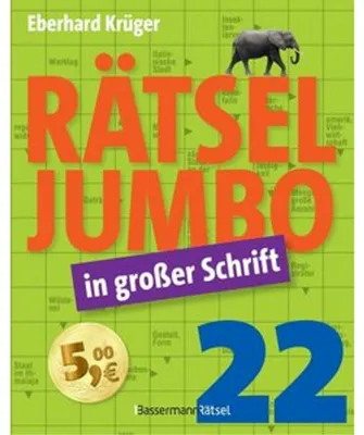 Produktbild von Rätseljumbo in großer Schrift 22