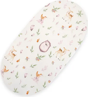 Immagine prodotto di Lenzuolo in cotone per il cestino boho della carrozzina gondola 75x35 cm - Delicatezza della foresta