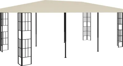 Produktbild von Gartenpavillon Creme 3x6 m Stoff Stahl dkd-home-decor