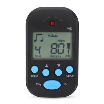 Obrázek produktu pro Mini digitální beat tap M50 Tempo Metronome Clip Hudební nástroje (černý)