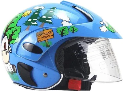 Produktbild von Kinderfahrradhelm mit Motorrad-Design für Kinder von 2 bis 8 Jahren.
