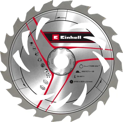 Produktbild von Einhell Handkreissägen-Zubehör Sägebl HM Mit-Dü 165x20 Z20