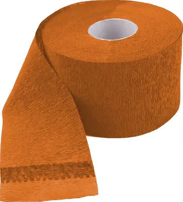 Produktbild von Orange Halsstreifen, selbstklebend, dehnbar, hautfreundlich, 5 Rollen à 100 Stück