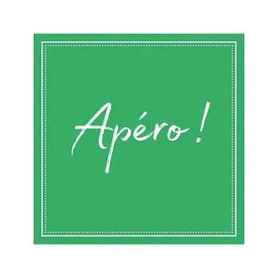 Produktbild von Servietten, 3-lagig 1/4-Falz 25 cm x 25 cm grün "Apero"