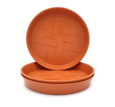 Produktbild von Plastard Untersetzer 3er Set Ø 21 cm Terrakotta - Blumentopf Pflanztopf Kübel