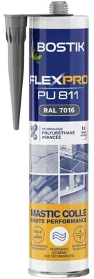 Productafbeelding van Sealant/adhesive - BOSTIK - Flexpro PU811 - All materials - Interior/exterior - Anthracite RAL7016 - 300 ml