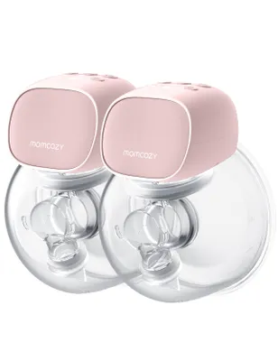 Zdjęcie produktu dla Momcozy Laktator podwójny S9 Pro różowy, 180 ml