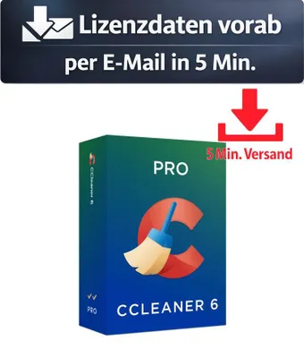 Produktbild von CCleaner Pro (1 PC - 3 Jahre) ESD Hilfsprogramme Tools Treiber 5 Min. Versand als Download per Mail