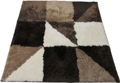 Produktbild von Batex WC Vorleger Toilettenvorleger Badematte Bad Teppich 60x60cm Franka Beige Braun