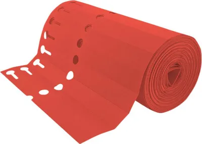 Image de Étiquettes à boucle rouges PVC sur rouleau - 200 x 20 mm - 1000 étiquettes